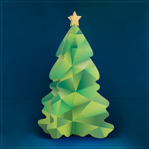 Weihnachtsbaum aus nachhaltigen Wabenplatten - Jack in grün
