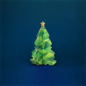 Weihnachtsbaum aus nachhaltigen Wabenplatten - Joe in grün