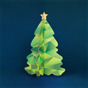 Open image in slideshow, Weihnachtsbaum aus nachhaltigen Wabenplatten - Mary in grün
